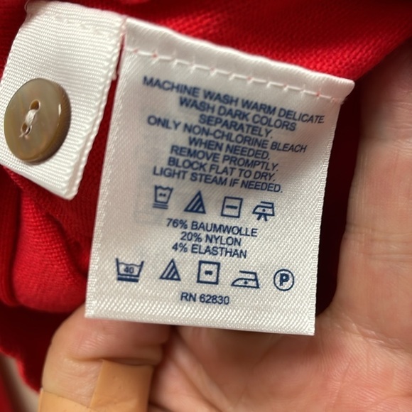 Lands' End Red Women's Cardigan Sweater - Picture 4 of 5